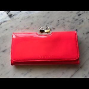 Ted Baker Bright Orange clutch wallet